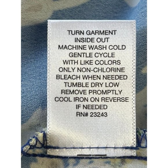 Soho New York & Co Multicolor Sleeveless Faux Wrap Tie Front Blouse - Size XL - Picture 6 of 6